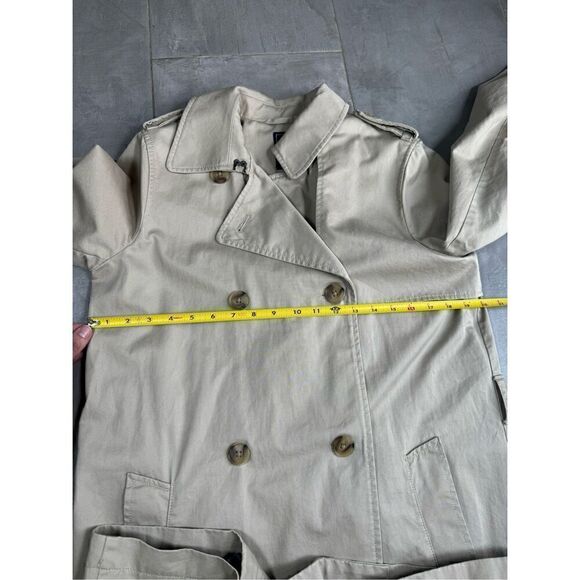 Gap Classic Trench Tan Women's Medium - Picture 7 of 8